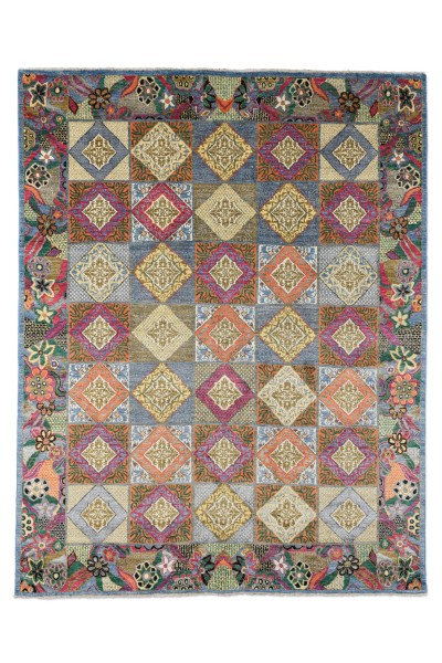 Pir Mahal - Handgeknüpfter Shawl Teppich aus Ghazni Wolle