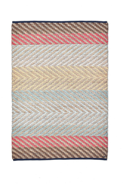 Handwebteppich in zartem Pastel - Tom Tailor - Smooth Comfort - Pastel Stripe - Wendeteppich