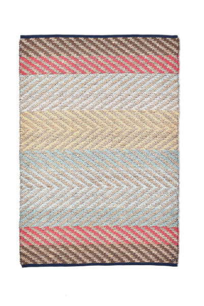 Handwebteppich in zartem Pastel - Tom Tailor - Smooth Comfort - Pastel Stripe - Wendeteppich