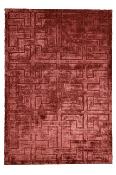 Handgewebter Teppich aus Viskose - Salvia