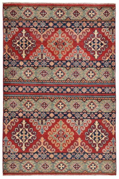 Handgeknüpfter Shawl Teppich aus Ghazni Wolle - Pir Yahal - 83x125 cm
