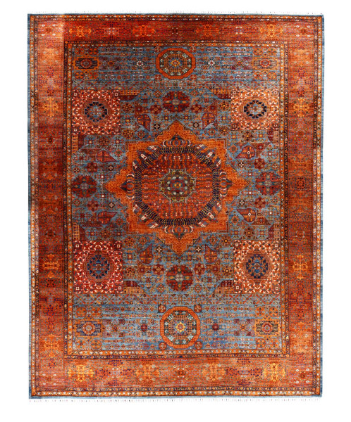 Handgeknüpfter Shawl Teppich aus Ghazni Wolle - besonders fein - Legacy -Legacy - 404 x 510 cm