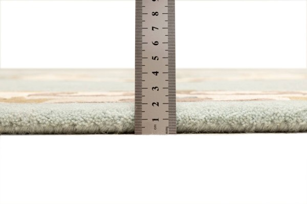 Bloomingville - Handgetufteter Teppich mit folarem Design und Hoch/Tief-Strucktur