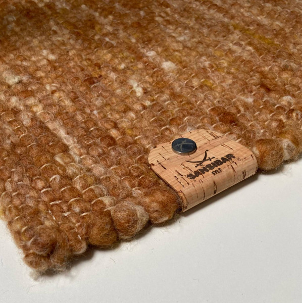SANSIBAR - Hörnum - Handwebteppich aus Schurwolle