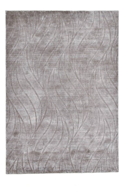 Handgewebter Teppich aus Viskose - Salvia Black