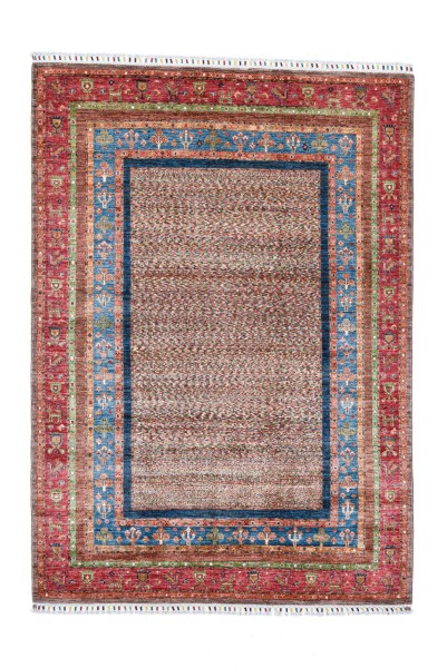 Pir Mahal - Handgeknüpfter Shawl Teppich aus Ghazni Wolle