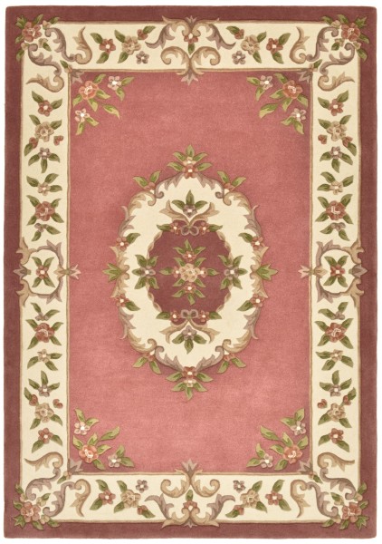 Bloomingville - Handgetufteter Teppich mit floralen Design und Hoch/Tief-Strucktur