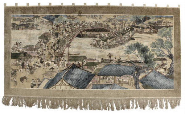 HangShu - Bilderteppich - 151x304cm - Wandteppich mit Schlaufen