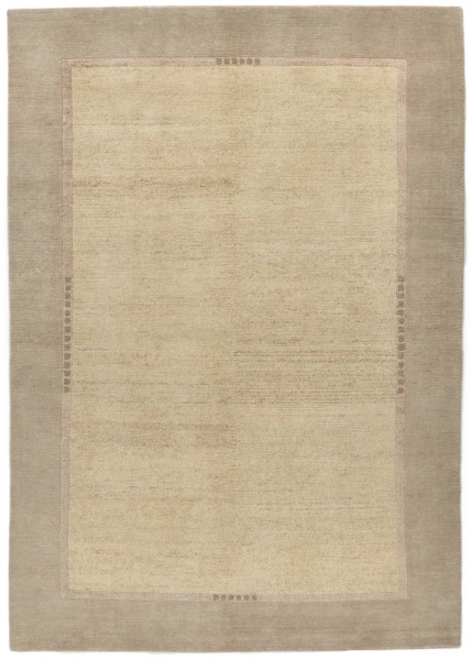 Handgeknüpfter Designerteppich Wolle/Nessel - FINE NATURE - 157 x 234 cm