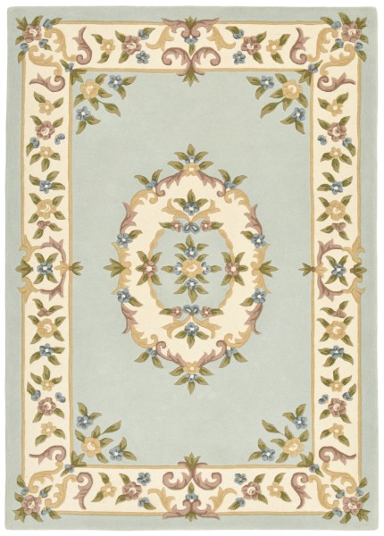 Bloomingville - Handgetufteter Teppich mit floralen Design und Hoch/Tief-Strucktur