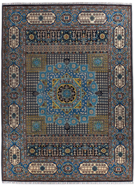 Handgeknüpfter Shawl Teppich aus Ghazni Wolle - besonders fein - Legacy - 275 x 363cm
