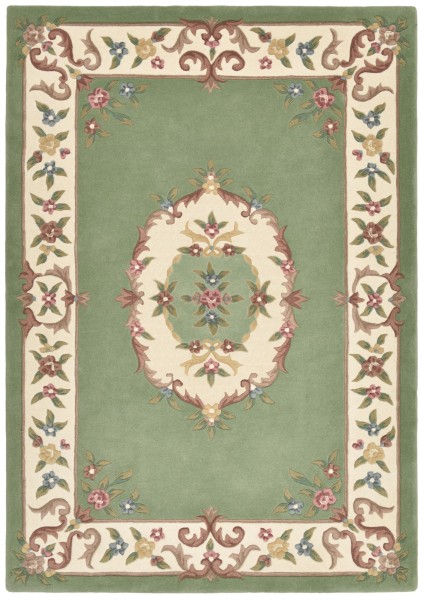 Bloomingville - Handgetufteter Teppich mit floralen Design und Hoch/Tief-Strucktur