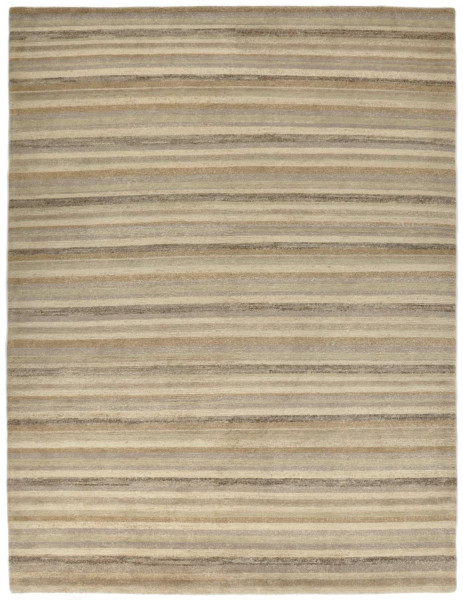 Handgeknüpfter Designerteppich Wolle/Nessel - FINE NATURE - 162 x 234 cm